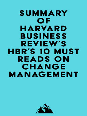 cover image of Summary of Harvard Business Review's HBR's 10 Must Reads on Change Management